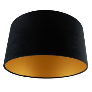 Modern velour lampeskærm guld, Milene