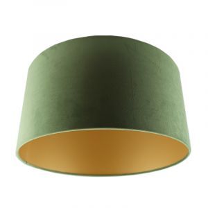 Modern velour lampeskærm guld, Milene
