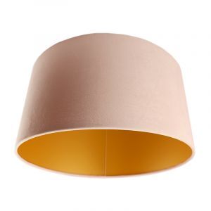 Modern velour lampeskærm guld, Milene
