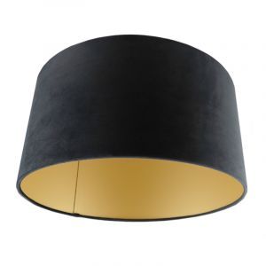 Modern velour lampeskærm guld, Melanie