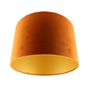 Modern velour lampeskærm guld, Madelyn