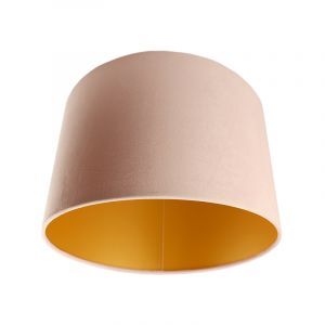 Modern velour lampeskærm guld, Madelyn