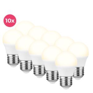 10-pak Horan E27 LED kuglelampe varm hvid, 4w