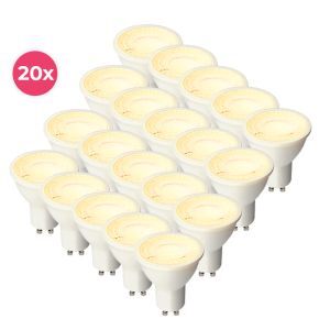 20-pak hvid GU10 LED spot Antonie, 3W, 2700K