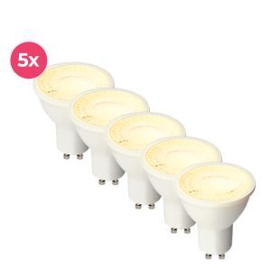 Dæmpbar hvid GU10 LED pære Antonie, 5w, varm hvid