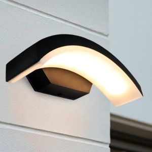 Modern udendørslampe sort, Annemay, 6W, 3000K LED, IP54