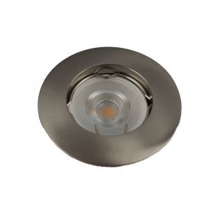 Sølv modern mini indbygningsspot aluminium, Rosi