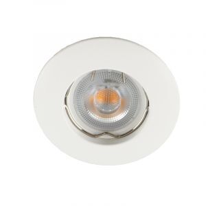 Hvid modern mini indbygningsspot aluminium, Rosi