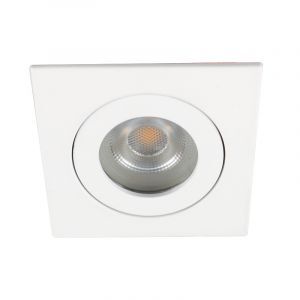 Hvid modern indbygningsspot badeværelse aluminium, Dorx, IP44