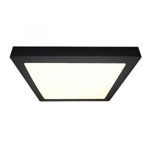 Aluminium plafond sort, Rolo, 18W, 4000K LED