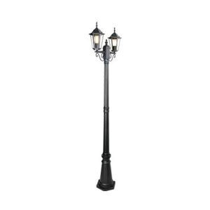 Sort udendørslampe klassisk, Tymo, IP44