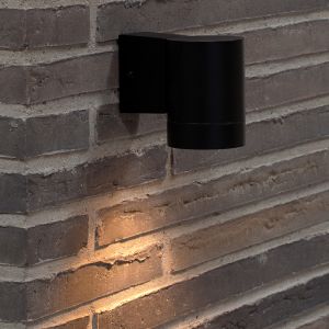 Sort udendørslampe aluminium, Tin, IP54