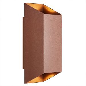 Rustfarvet udendørslampe modern, Nico, IP54