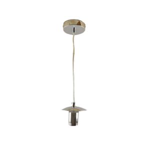 Metal pendler lampe uden skærm krom, Minne
