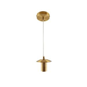 Metal pendler lampe uden skærm kobber, Minne