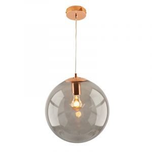 Design pendel lampe spisebord kobber, Dolf
