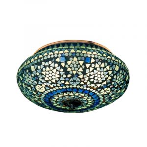 Blå orientalsk plafond mosaik, Mimoun