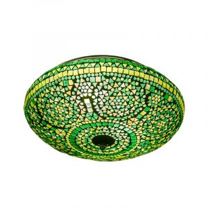 Grøn orientalsk plafond mosaik, Louay