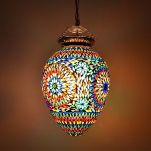 Multi-Farvet orientalsk pendler lampe mosaik, Isa