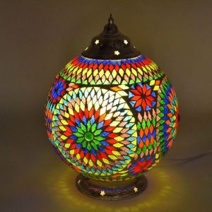 Multi-Farvet orientalsk bordlampe mosaik, Dalil
