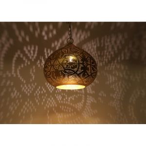 Guld orientalsk pendler lampe metal, Noah
