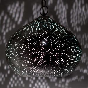 Sølv orientalsk pendler lampe metal, Noah