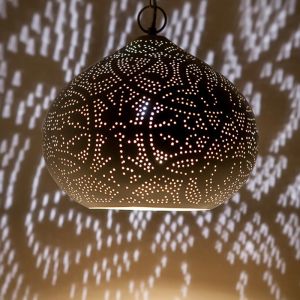 Hvid orientalsk pendler lampe metal, Noah
