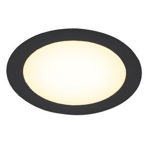 Sort downlight aluminium, Umbriel, 3W, 3000K LED, IP44