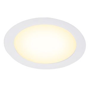 Hvid downlight aluminium, Umbriel, 12W, 3000K LED, IP44