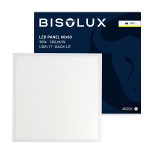 LED panel 60x60 - 135 lm/W - UGR<17 - 4000K - baggrundsbelyst