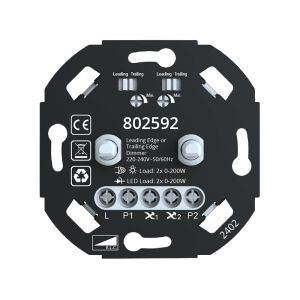 Dobbelt LED lysdæmper 0-200W