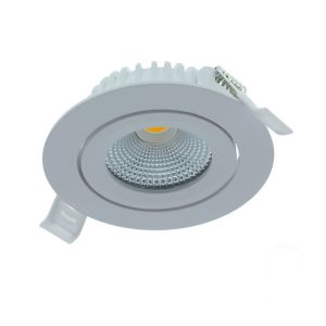Hvid downlight aluminium, Wimke, 5W, RGBW LED, IP54