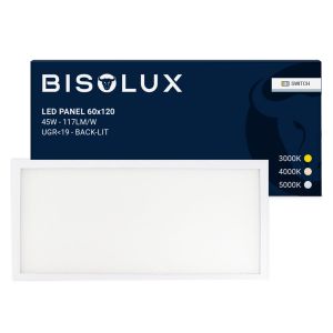 LED panel 60x120 - 100 lm/W - UGR<21 - justerbar hvid - baggrundsbelyst