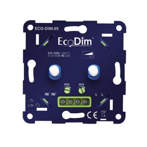 Zigbee dobbelt LED lysdæmper 0-100W