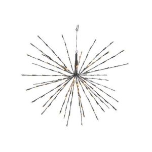 30 cm LED 3D-stjerne med 42 varmhvide blinkende LED-lys