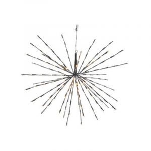 45 cm LED 3D-stjerne med 72 varmhvide blinkende LED-lys