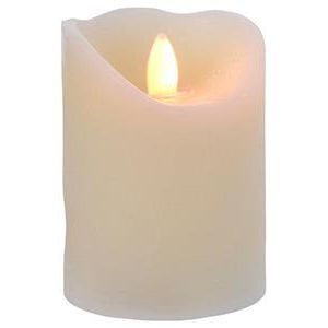 LED flimrende stearinlys 17 cm, creme