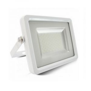 Hvid projektør aluminium, Dunco, 20W, 6400K LED, IP65