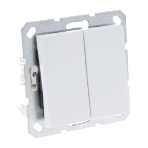 Q-Link S-Line Switch Flush Mount Series, Polar White