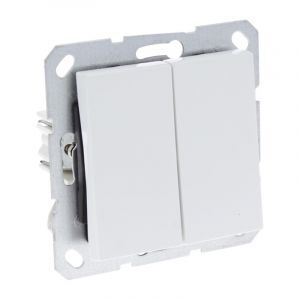Q-Link S-Line Switch Flush Mount Switch/Swap, Polar White