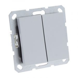 Q-Link S-Line Switch Indbygget Switch/Swap, Grå/aluminium farvet