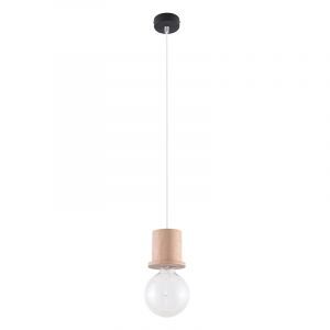 Træ pendler lampe brun, Gaelle