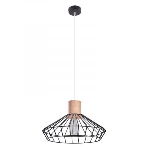 Træ pendler lampe brun, Gesina