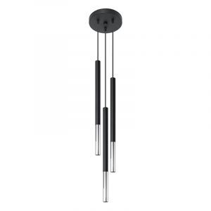 Aluminium pendler lampe krom, Ilonca