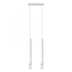 Glas pendler lampe hvid, Ishani