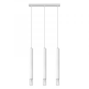 Glas pendler lampe hvid, Ishani