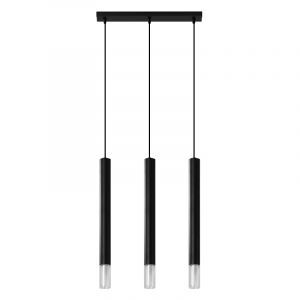 Glas pendler lampe sort, Ishani