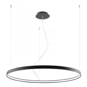 Aluminium pendler lampe sort, Ringo, 70W, 3000K LED