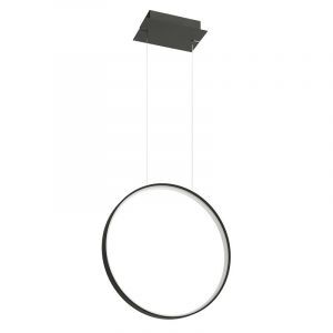 Aluminium pendler lampe sort, Ringo, 30W, 3000K LED