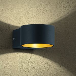 Sort up down væglampe modern, Tyra, 4,3W, 3000K LED
